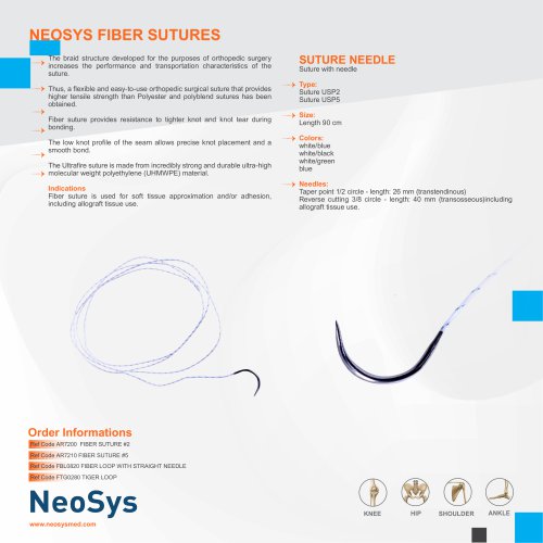 NEOSYS FIBER SUTURES