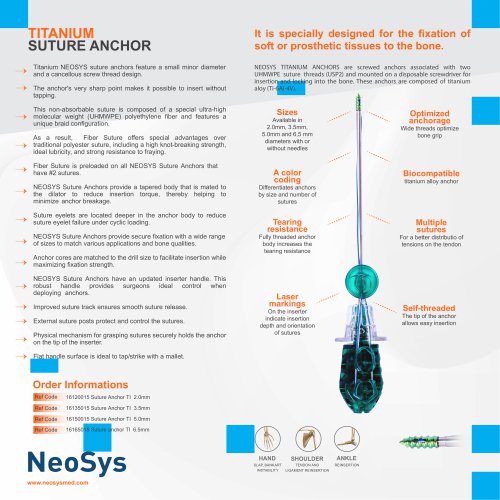 TITANIUM SUTURE ANCHOR