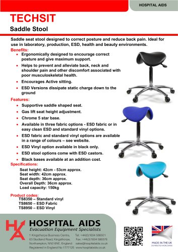 TECHSIT Saddle Stool