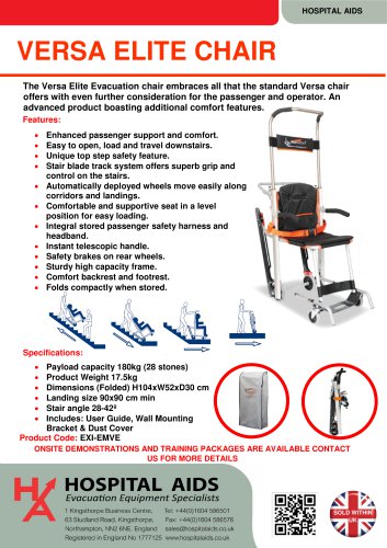 VERSA ELITE EVACUATION CHAIR