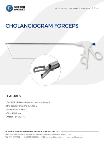 CHOLANGIOGRAM FORCEPS