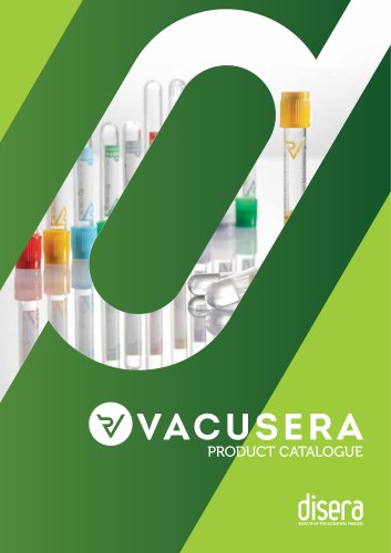 2018 Vacusera PRODUCT CATALOGUE