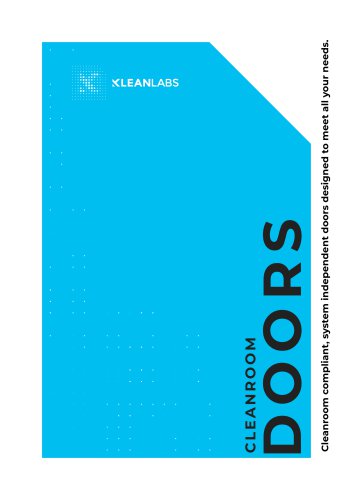 Kleanlabs clean room doors