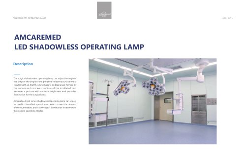 AmcareMed Surgical Operating Lamp Catalogue