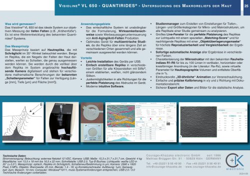 Visioline® VL 650 (Quantirides®)