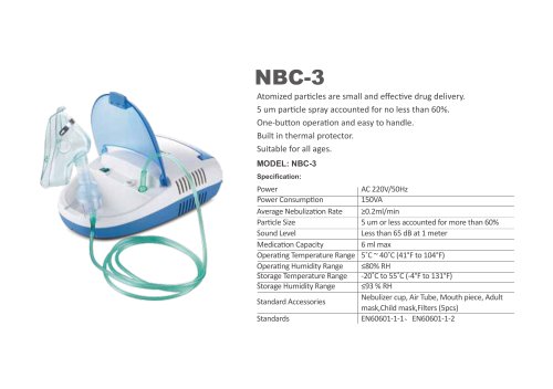 SIMZO NEBULIZER WITH COMPRESSOR  NBC-3