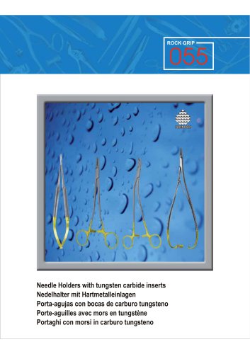 Needle Holders with tungsten carbide inserts