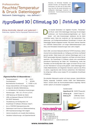 HygroGuard / ClimaLog / DataLog