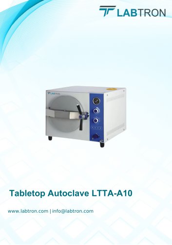 Tabletop Autoclave LTTA-A10 Catalog