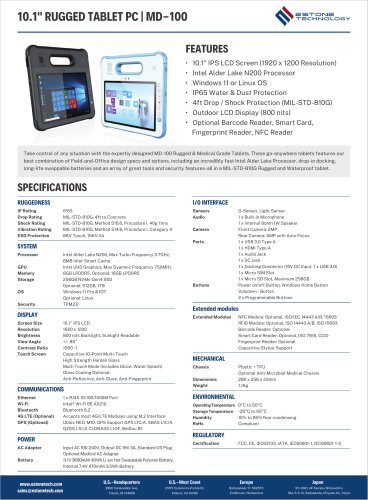MD-100 Datasheet