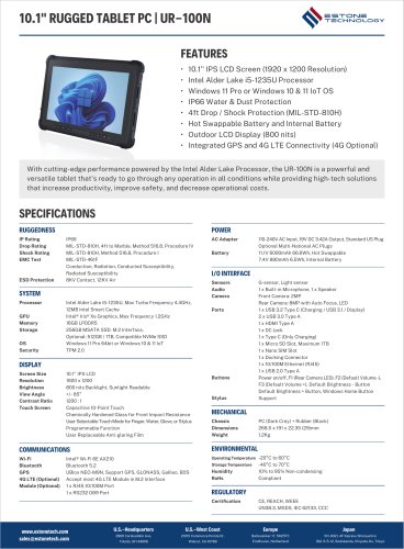 UR-100N Datasheet