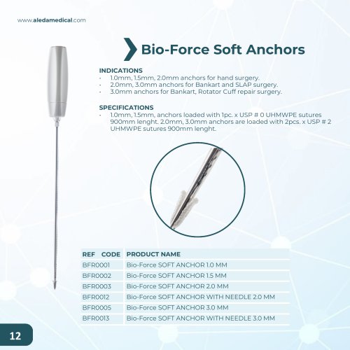 Bio-Force Soft Anchors catalog