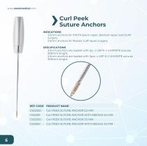 Curl Peek Suture Anchors Catalog