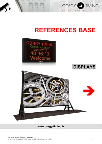 DISPLAYS REFERENCES BASE