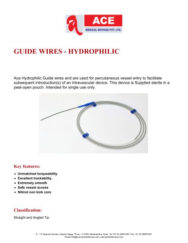 GUIDE WIRES - HYDROPHILIC