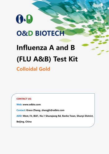 Influenza A and B (Flu A&B) Test Kit (Colloidal Gold) 00015C