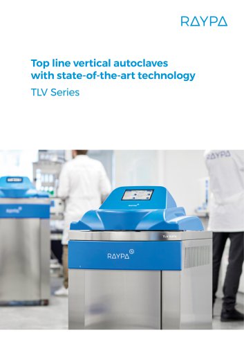 TLV SERIES: TOP LINE VERTICAL AUTOCLAVES