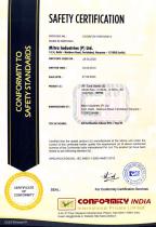 RF Tube Sealer - Safety Certificate