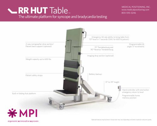 RR HUT™ Tilt Table