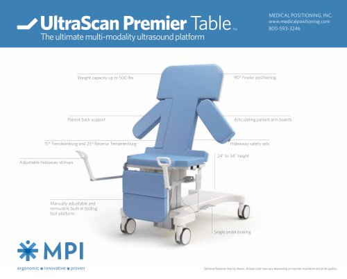 UltraScan Premier Table TM