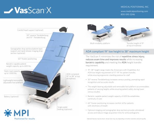 VasScan X Stress EchoBed TM