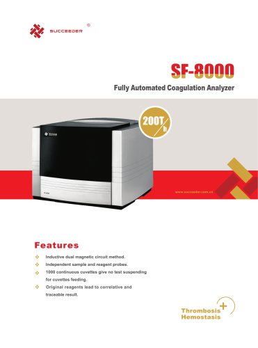 Fully Automated Coagulation Analyzer SF-8000