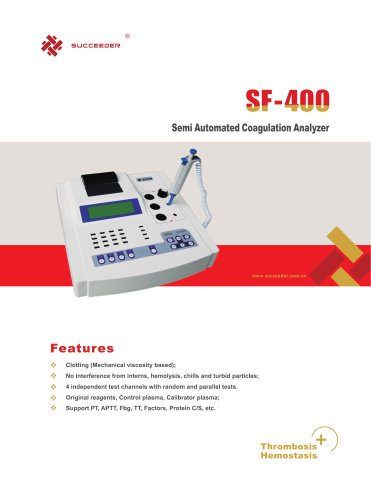 Semi Automated Coagulation Analyzer SF-400