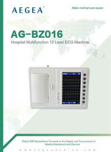 AG-BZ016 Hospital 6-Channel 12 Leads ECG Monitor Machine