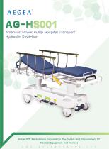 AG-HS001 Hospital Hydraulic Transport Stretcher with American Power Pump