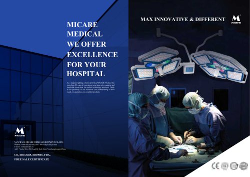 Catalog of Surgery Equipment Medical Operating Lamp - MAX series