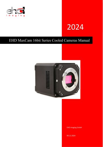 EHD MaxCam 16bit Series Cooled Cameras