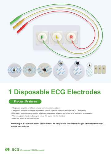 Disposable ECG Electrodes V0015NL,V0015AL,V0015FL.V0015HL,V0014AP