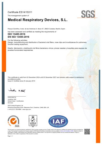 Certificate ESI 4/15311