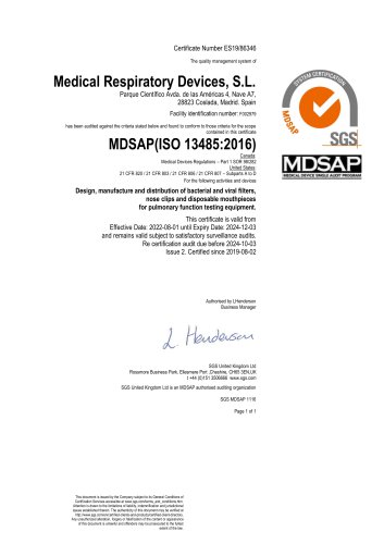 ISO 13485 MDSAP