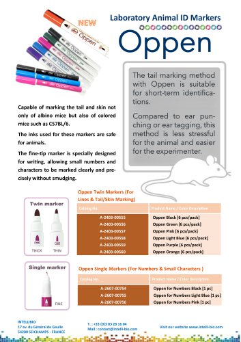 Oppen animal identification marker 