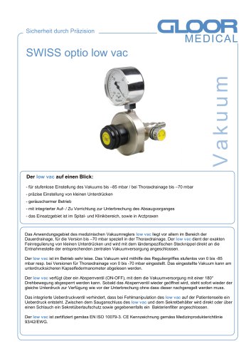 SWISS optio low vac