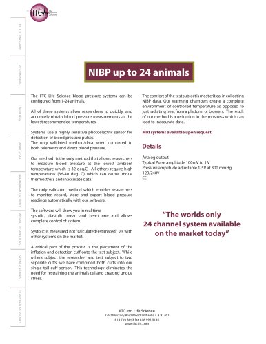 NIBP Multi Channel Blood Pressure Systems