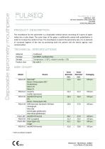 Disposable Spirometry Mouthpieces