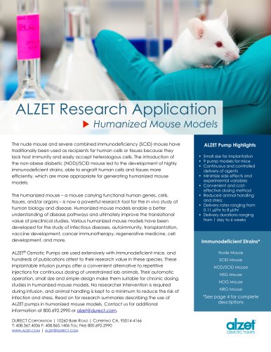 ALZET Research Application