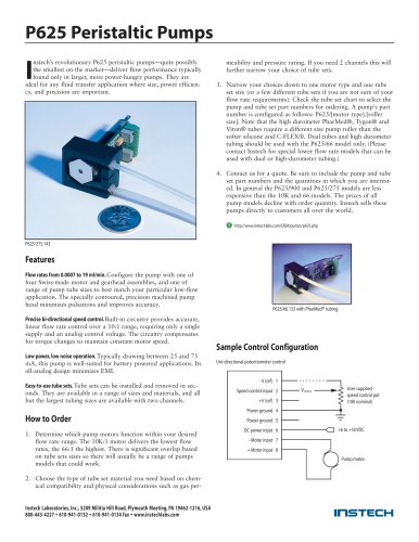 Instech P625 Peristaltic Pumps