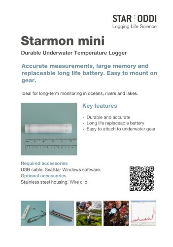 Star-Oddi Starmon mini plastic Data sheet