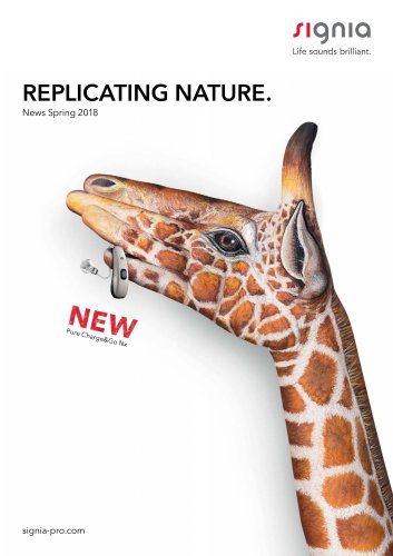 REPLICATING NATURE. News Spring 2018