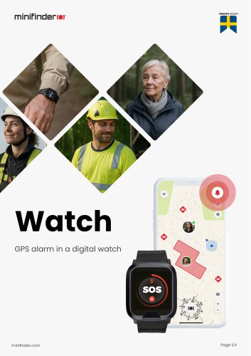 MiniFinder Watch Broschure