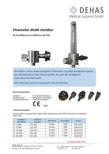 Flowmeter direkt steckbar