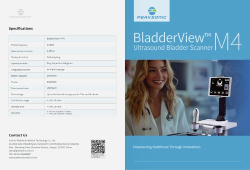 PeakSonic Bladder Scanner M4