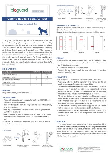 Canine Babesia spp. Ab Test