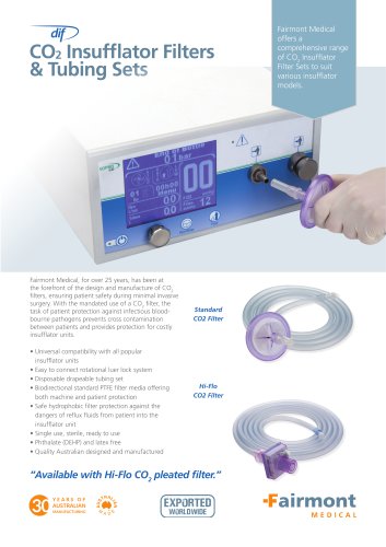 CO2 Insufflator Filters & Tubing Sets Flyer