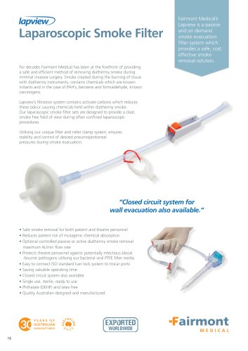 Laparoscopic Smoke Filter Flyer