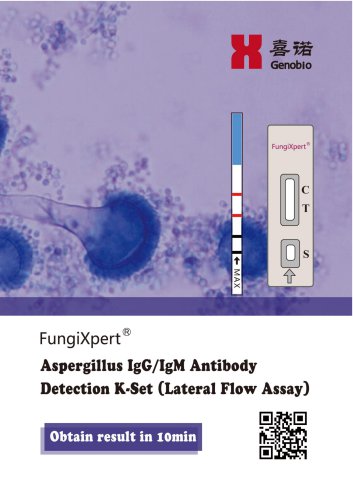 Genobio Aspergillus IgG/IgM Antibody Detection K-Set Lateral Flow Assay