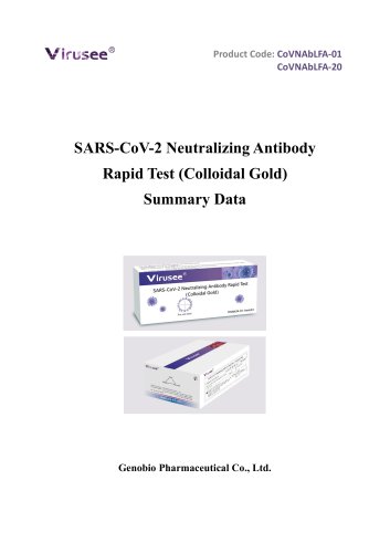 Genobio SARS-CoV-2 Neutralizing Antibody Rapid Test Colloidal Gold